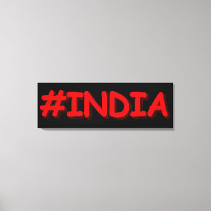 "#India" Cute Design. Buy Now Canvas Print