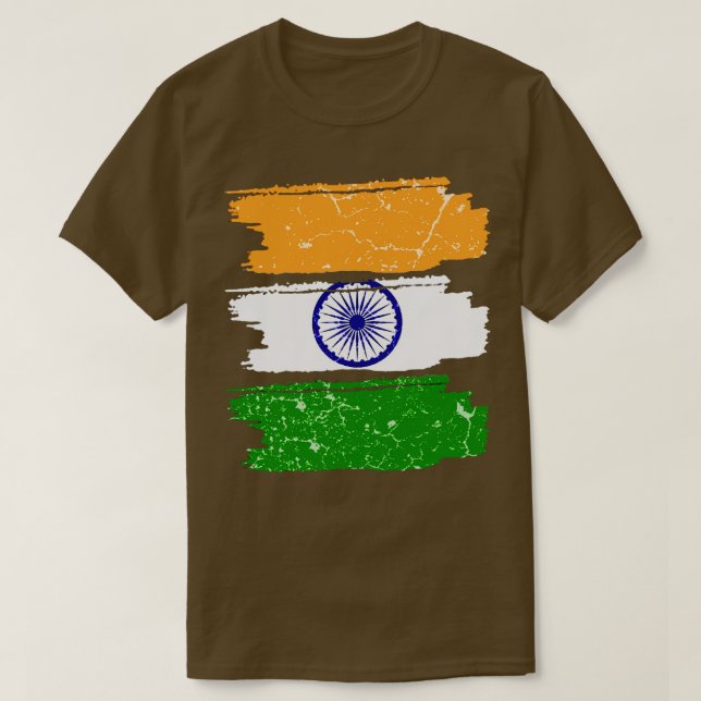 India Flag 1 T-Shirt (Design Front)
