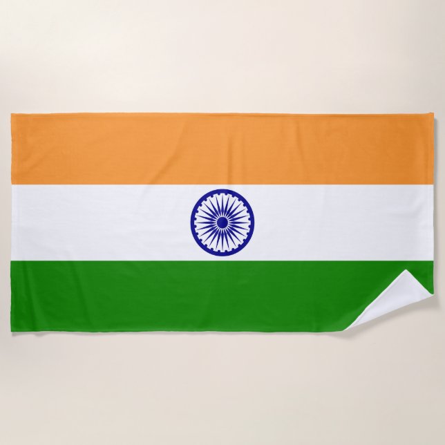 India flag beach towel (Front)