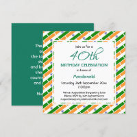 INDIA FLAG Custom Birthday Celebration