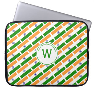 INDIA FLAG Customized Scripture Stylish INDIAN Laptop Sleeve