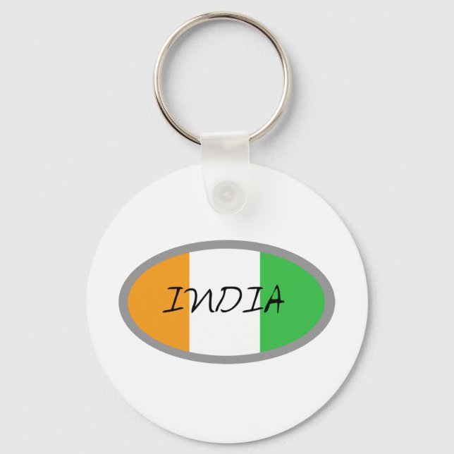India Flag design! Keychain (Front)