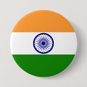 India Flag Design Pin Button