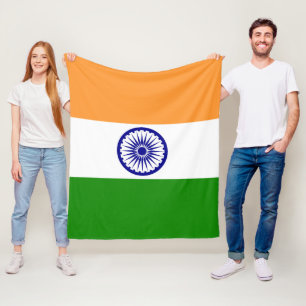 India flag fleece blanket
