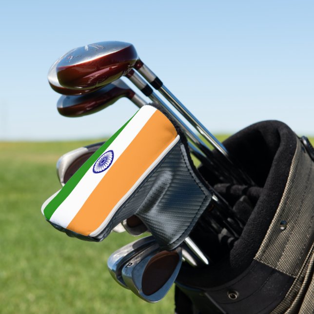 India flag golf head cover (In Situ)