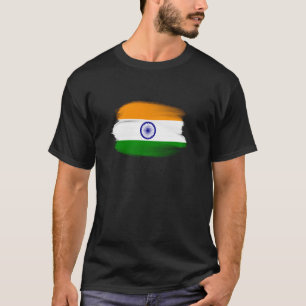 India Flag Indian Cricket Gifts Vacation Cricketer T-Shirt