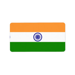 India flag label