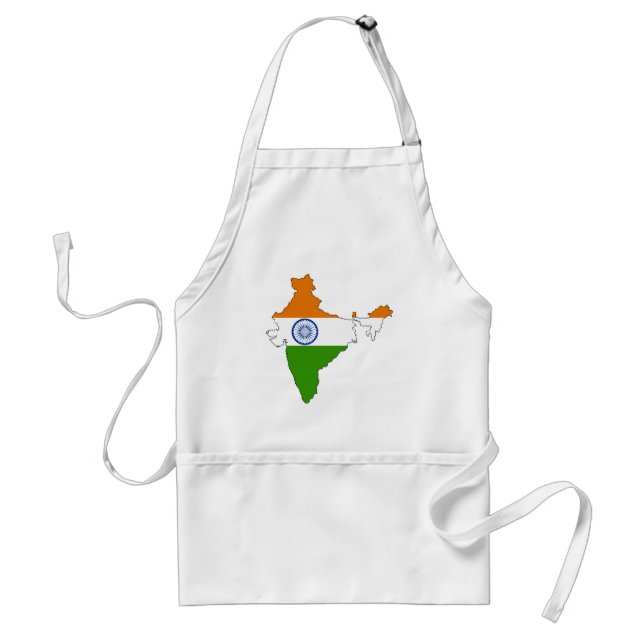 India flag map standard apron (Front)