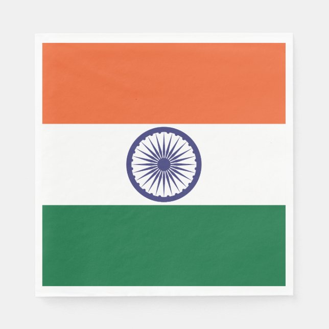India Flag Napkin (Front)