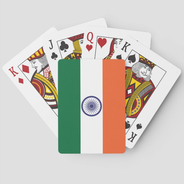 India Flag Playing Cards (Back)