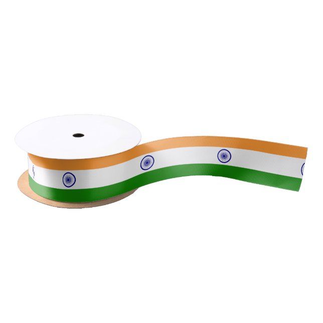 India flag  satin ribbon (Spool)