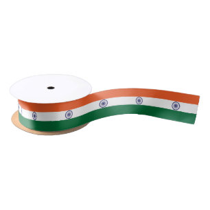 India Flag Satin Ribbon