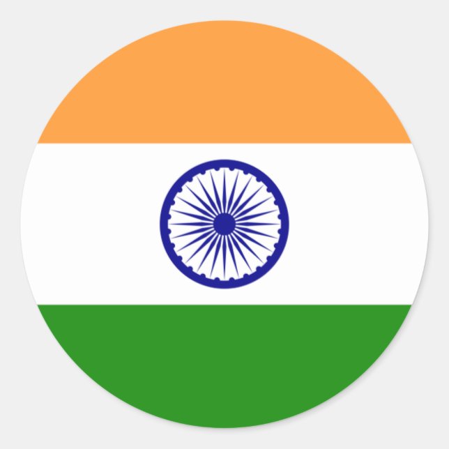 India Flag Sticker (Front)