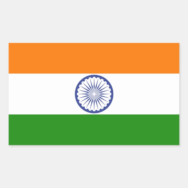 India Flag Sticker (Front)