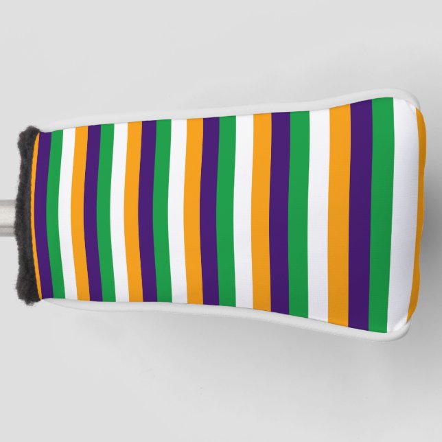 India flag stripes country symbol pattern lines golf head cover (Front)