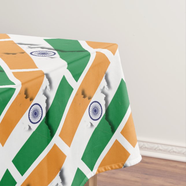 INDIA Flag Tablecloth (In Situ)