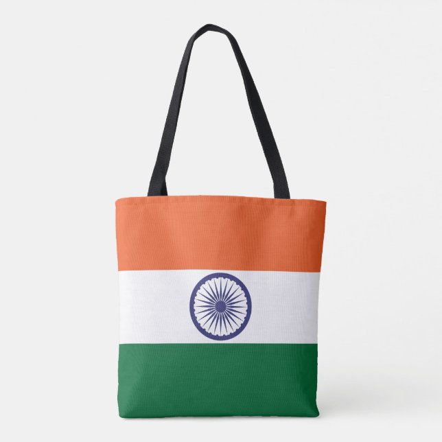 India Flag Tote Bag (Back)