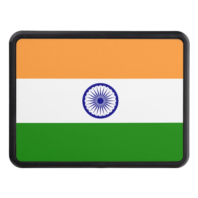 India flag  trailer hitch cover (Front)