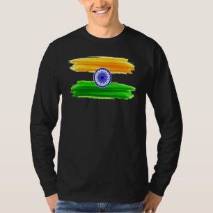 India Independence Day 15 August 1947 Indian Flag T-Shirt
