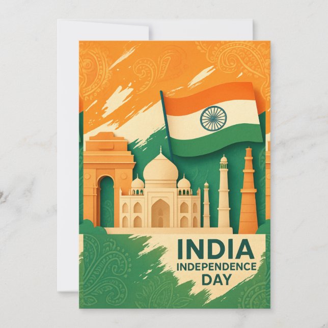 India Independence Day Card (Front)