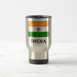 India (Indian) Flag Travel Mug