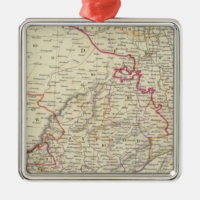 India IX Metal Ornament (Front)