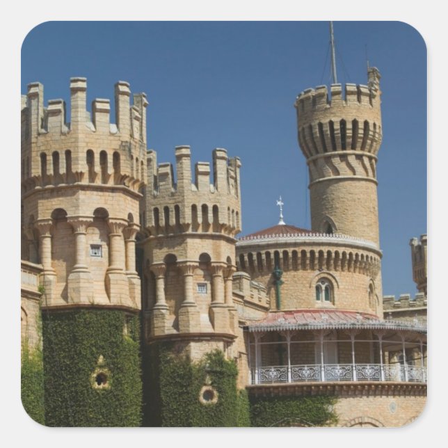 INDIA, Karnataka, Bangalore: Bangalore Palace Square Sticker (Front)