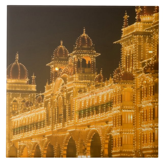 INDIA, Karnataka, Mysore : Majaraja's Palace (b. 2 Tile (Front)
