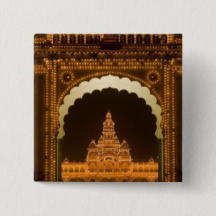 INDIA, Karnataka, Mysore : Majaraja's Palace (b. 3 2 Inch Square Button