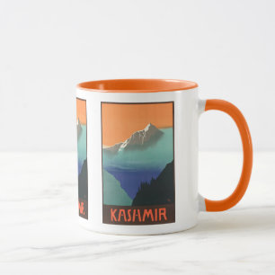 India (Kashmir) Travel Poster mugs – choose style
