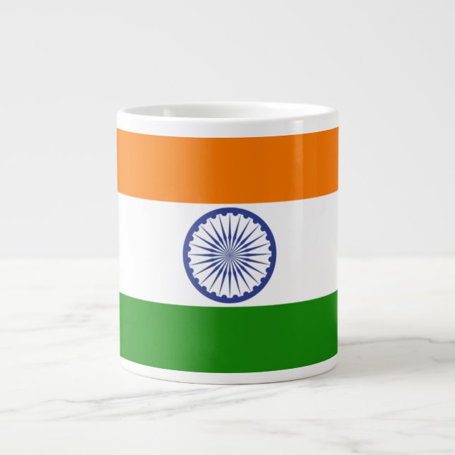 India Large Coffee Mug (Front)