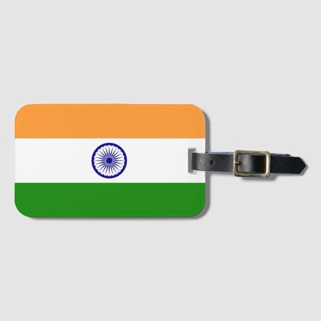 India Luggage Tag (Front Horizontal)
