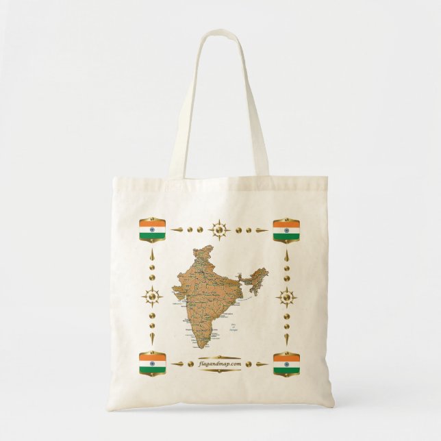 India Map + Flags Bag (Front)
