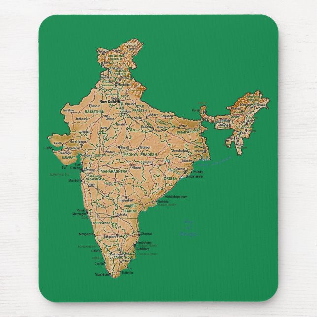India Map Mousepad (Front)