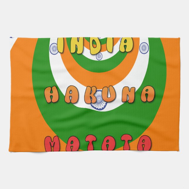 INDIA MATATA HAKUNA KITCHEN TOWEL (Horizontal)