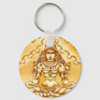 India Meditation Keychain