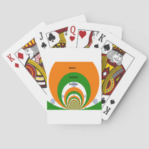 India National Flag Colours Design. Hakuna Matata Playing Cards