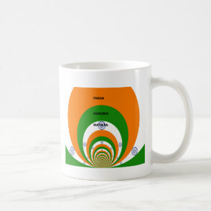 India National Flag Colours Design with "Hakuna Ma Coffee Mug