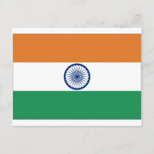 India National Flag Postcard
