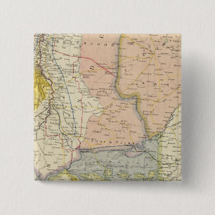 India, Pakistan 2 Inch Square Button
