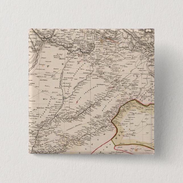 India, Pakistan 2 Inch Square Button (Front)
