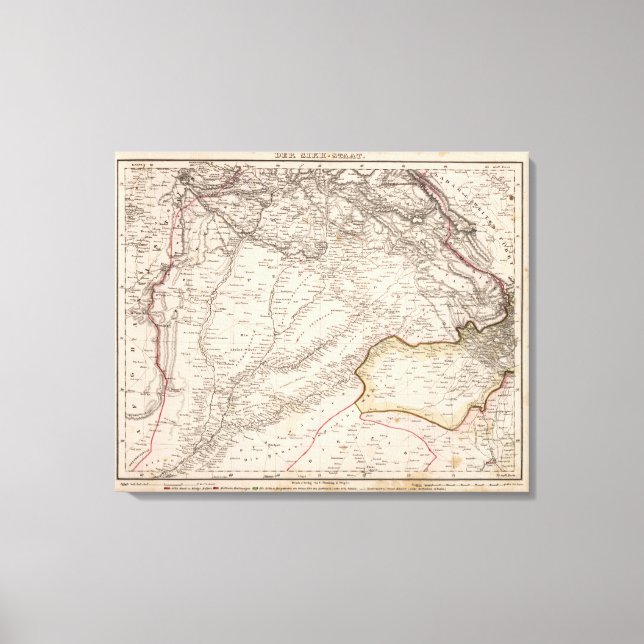 India, Pakistan Canvas Print (Front)