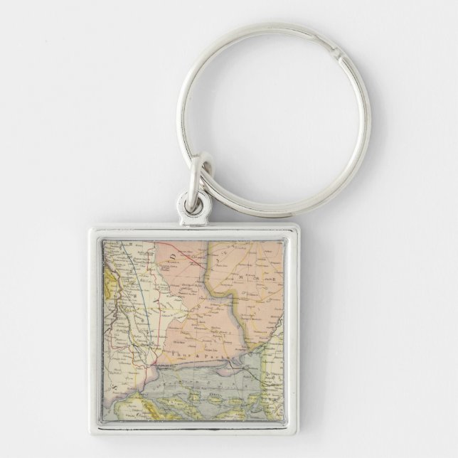 India, Pakistan Keychain (Front)