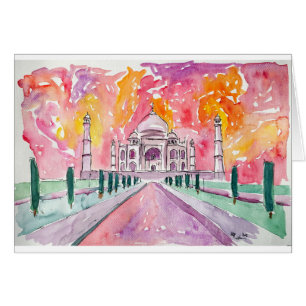 India palace at sunset