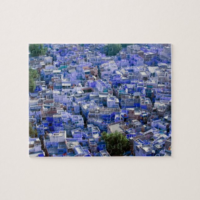 INDIA, Rajasthan, Jodhpur: Blue City of Jodhpur Jigsaw Puzzle (Horizontal)