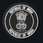 India Round Emblem Magnet<br><div class="desc">India Round Emblem</div>