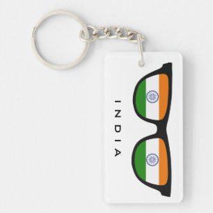 India Shades custom text & colour key chain