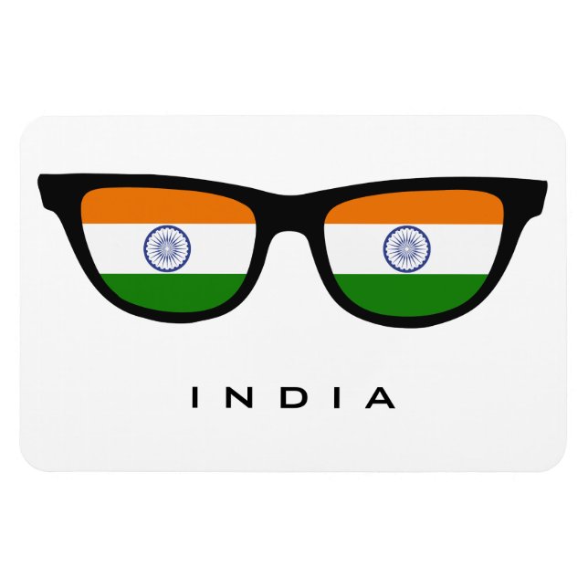 India Shades custom text & colour magnet (Horizontal)