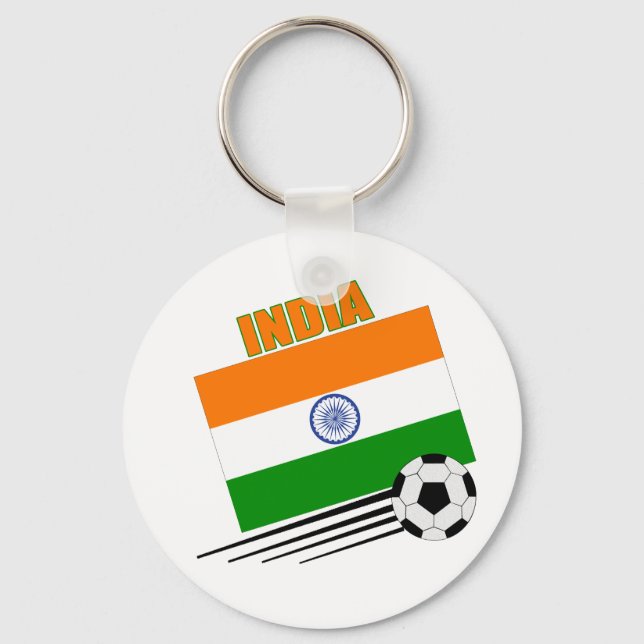 India Soccer Team Keychain (Front)