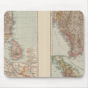 India South, Burma, Malay Peninsula Mouse Pad